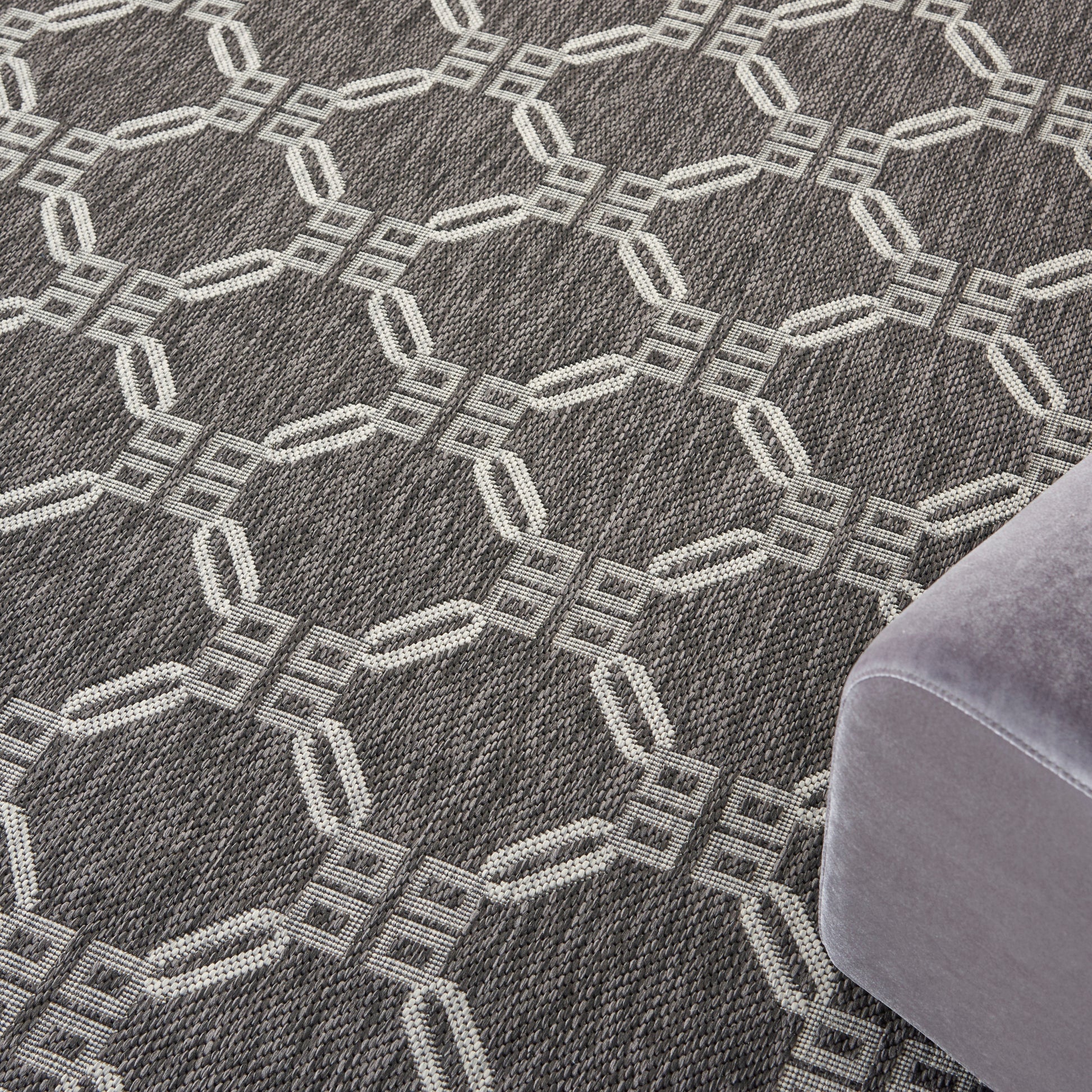 Nourison Home Country Side  Charcoal  Transitional