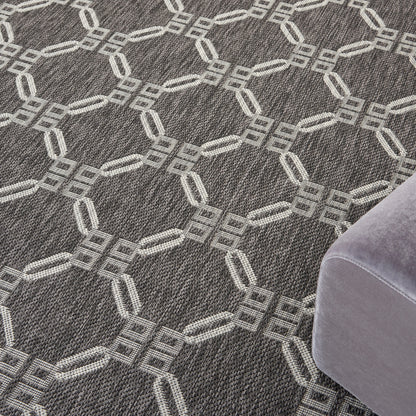 Nourison Home Country Side  Charcoal  Transitional