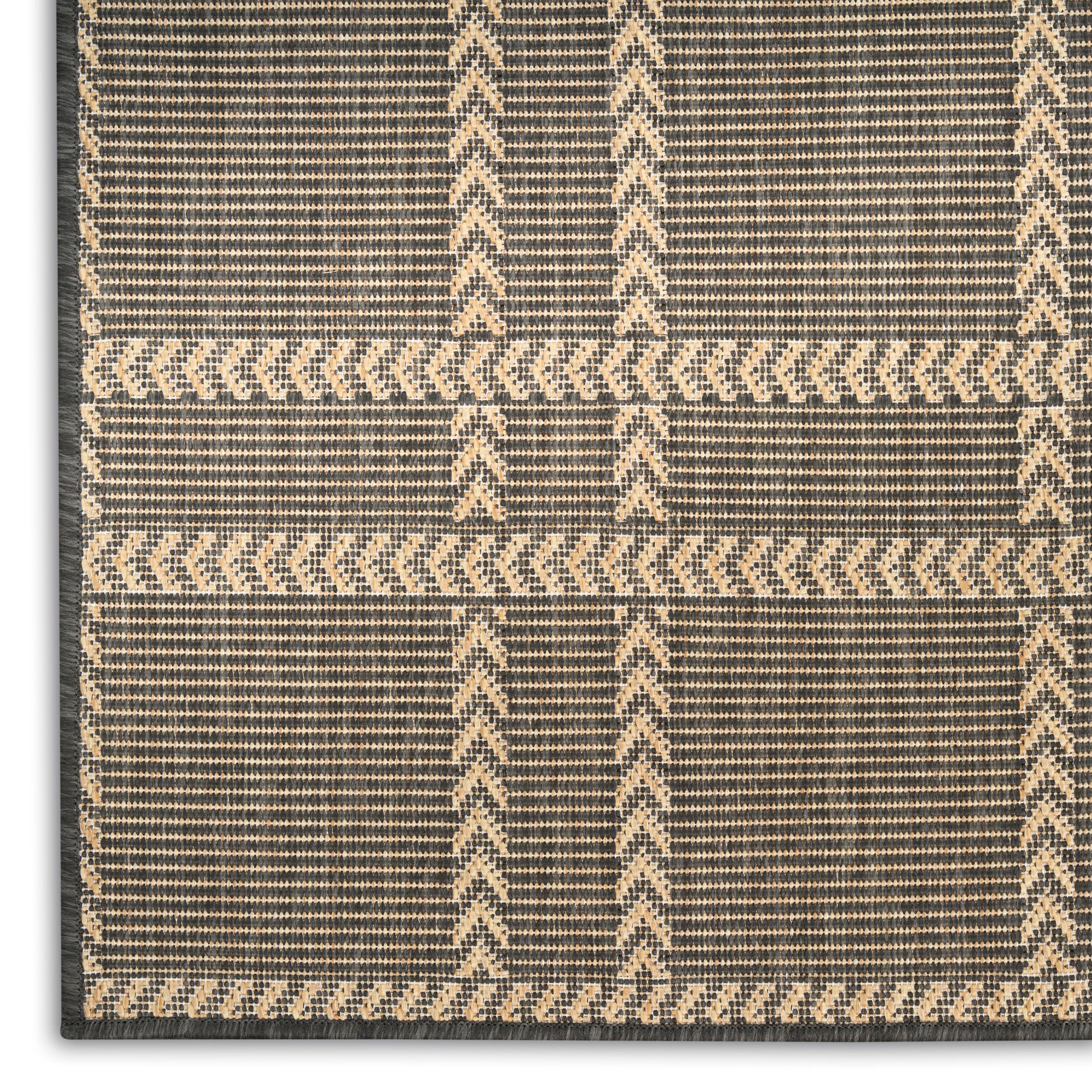 Nourison Home Horizon Indoor/Outdoor  Charcoal  Contemporary