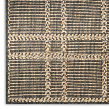 Nourison Home Horizon Indoor/Outdoor  Charcoal  Contemporary