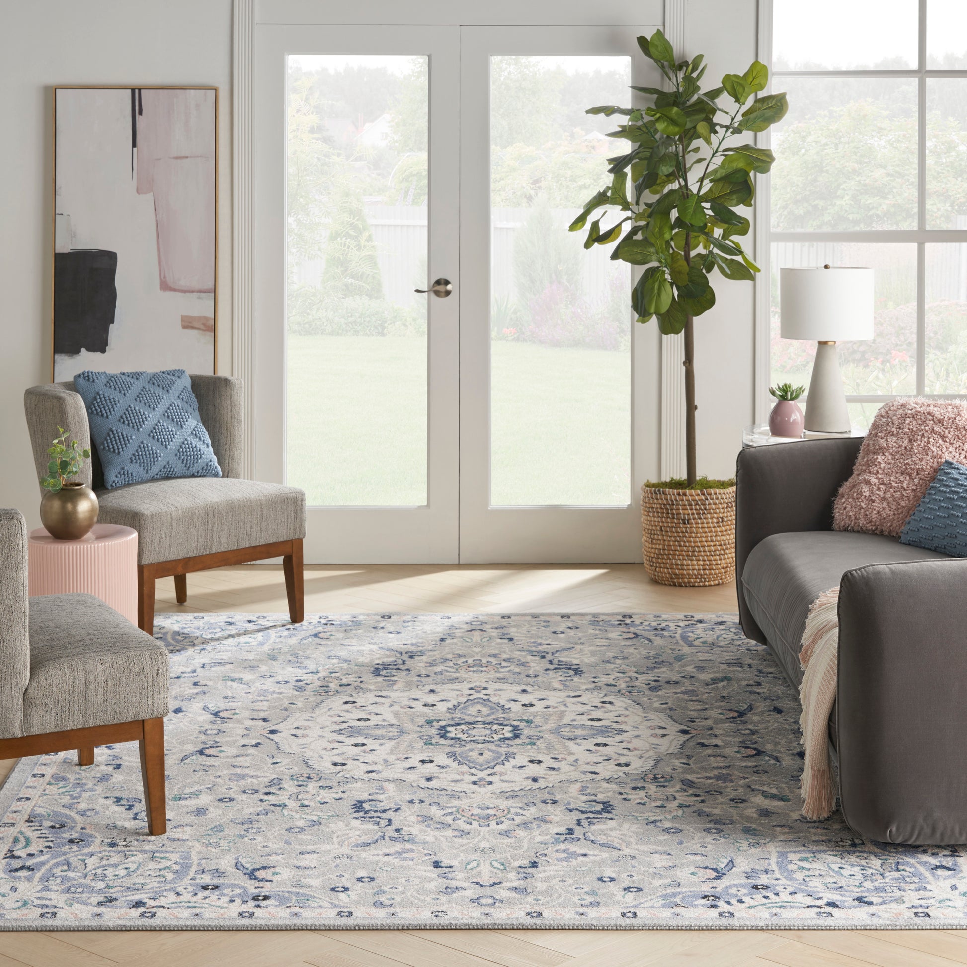 Nourison Home Passion  Grey Beige  Transitional