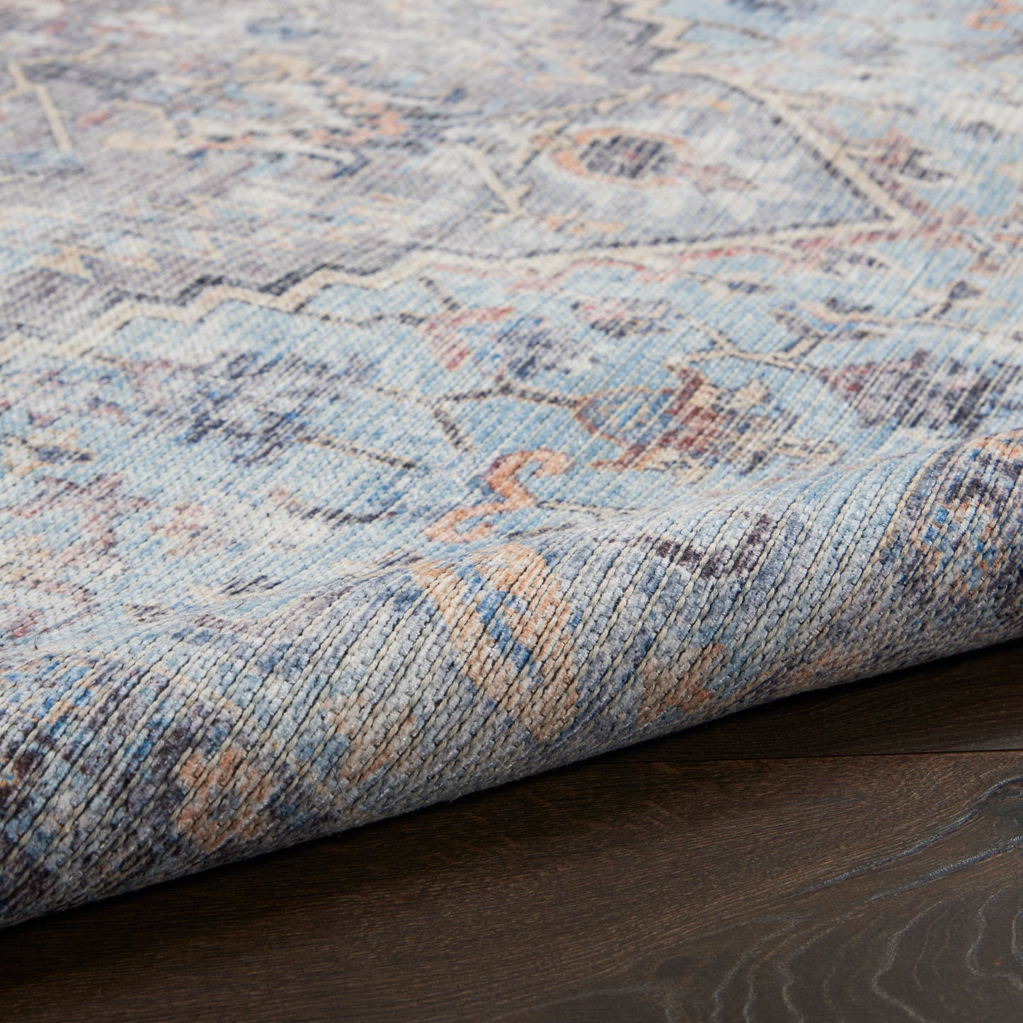 Nourison Home New Concept Washables  Light Grey Blue  Traditional