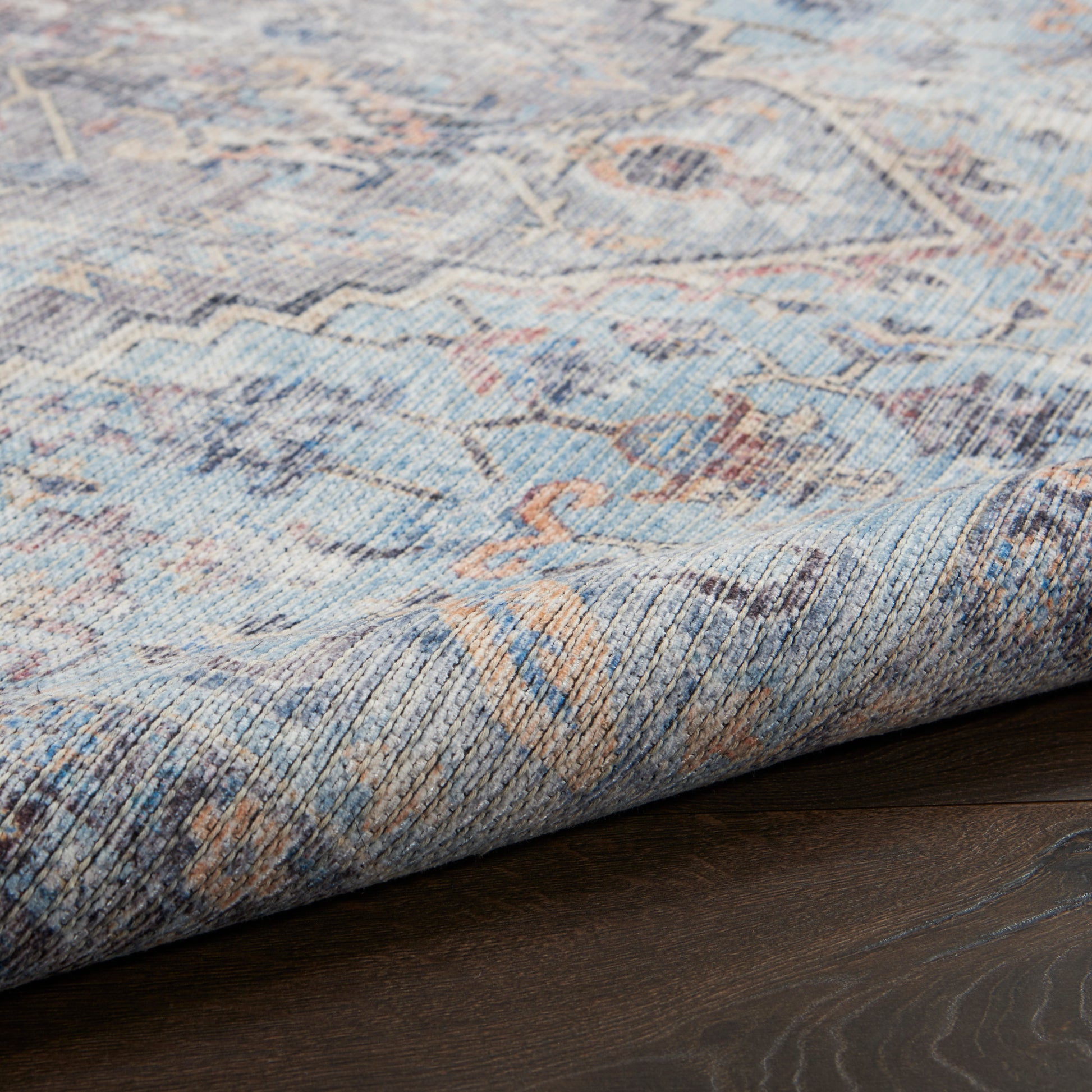 Nourison Home New Concept Washables  Light Grey Blue  Traditional