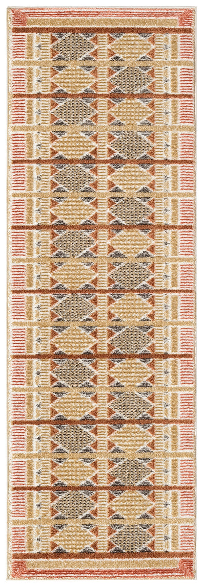 Nourison Home Nordic NRC06 Rust Multicolor Contemporary Power-loomed Rug