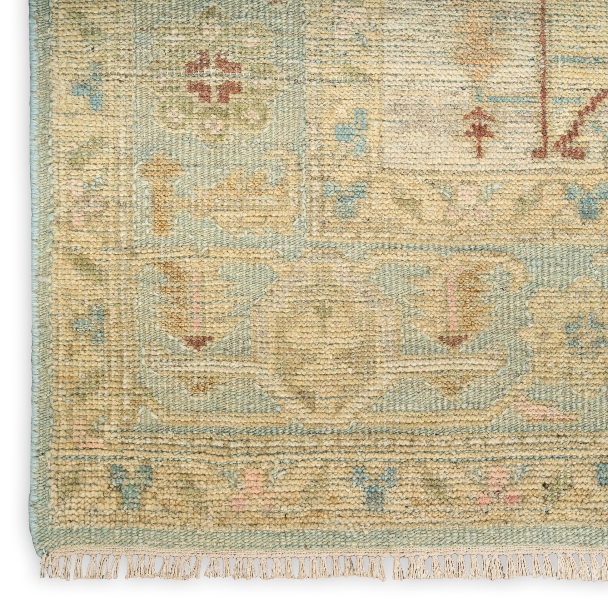 Nourison Home Heritage Vine  Light Blue  Traditional