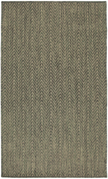 Nourison Home Horizon Indoor/Outdoor HOZ02 Green Contemporary Power-loomed Rug