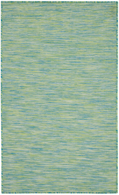 Nourison Home Positano POS01 Blue Green Contemporary Power-loomed Rug