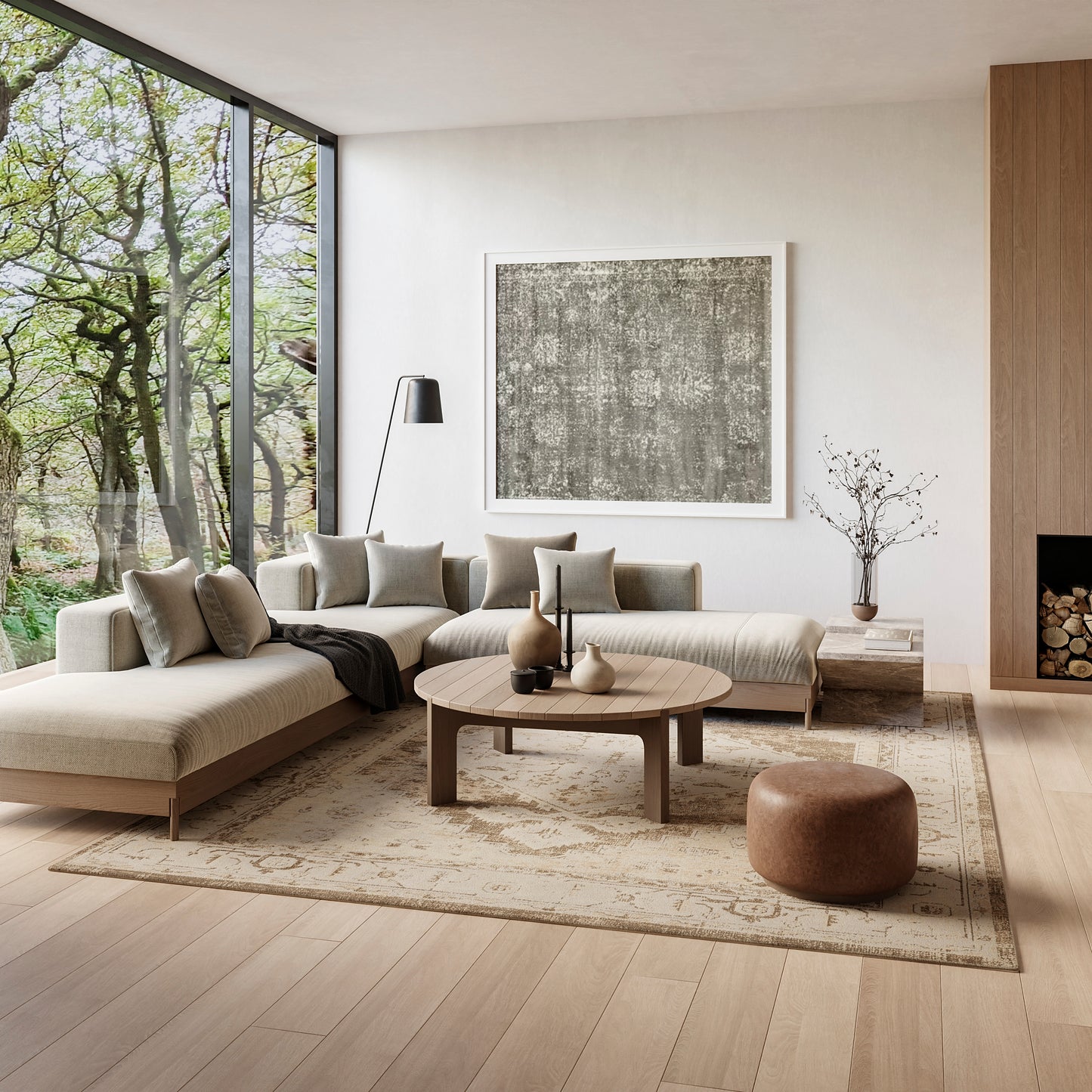 Nourison Home Astra Machine Washable  Beige  Traditional