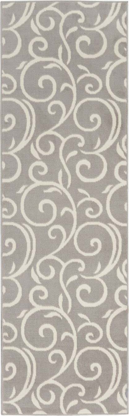 Nourison Home Grafix GRF19 Grey Contemporary Power-loomed Rug
