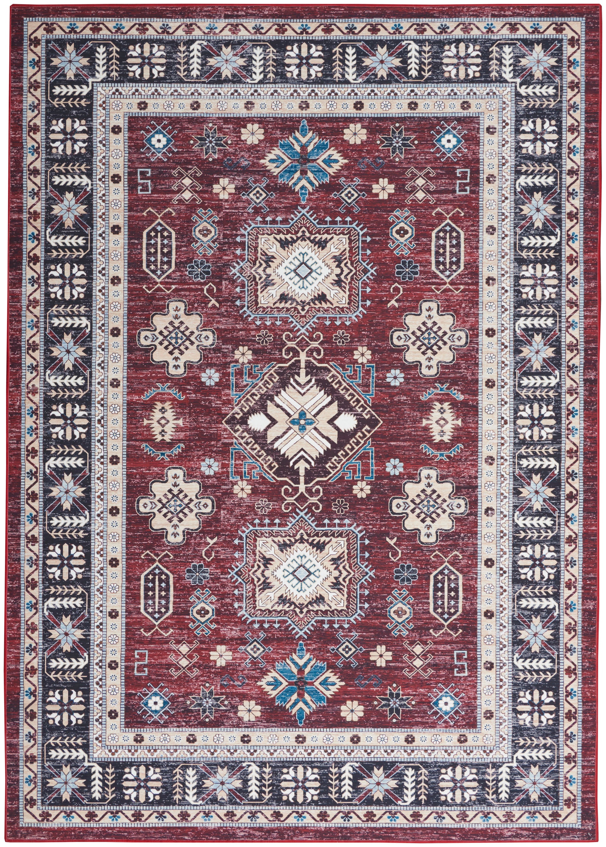 Nourison Home Fulton  Red  Traditional