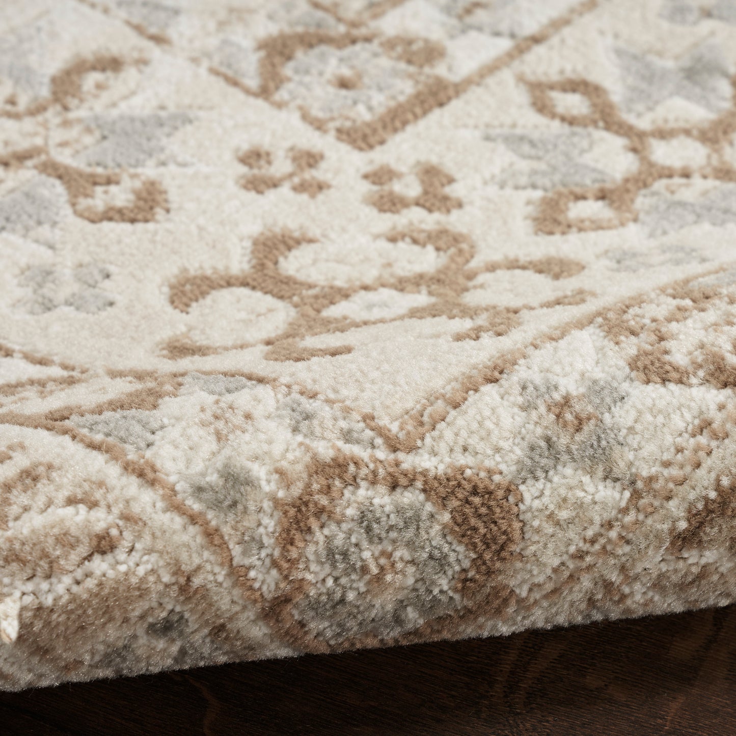 Nourison Home Serenity Home  Ivory Mocha  Traditional
