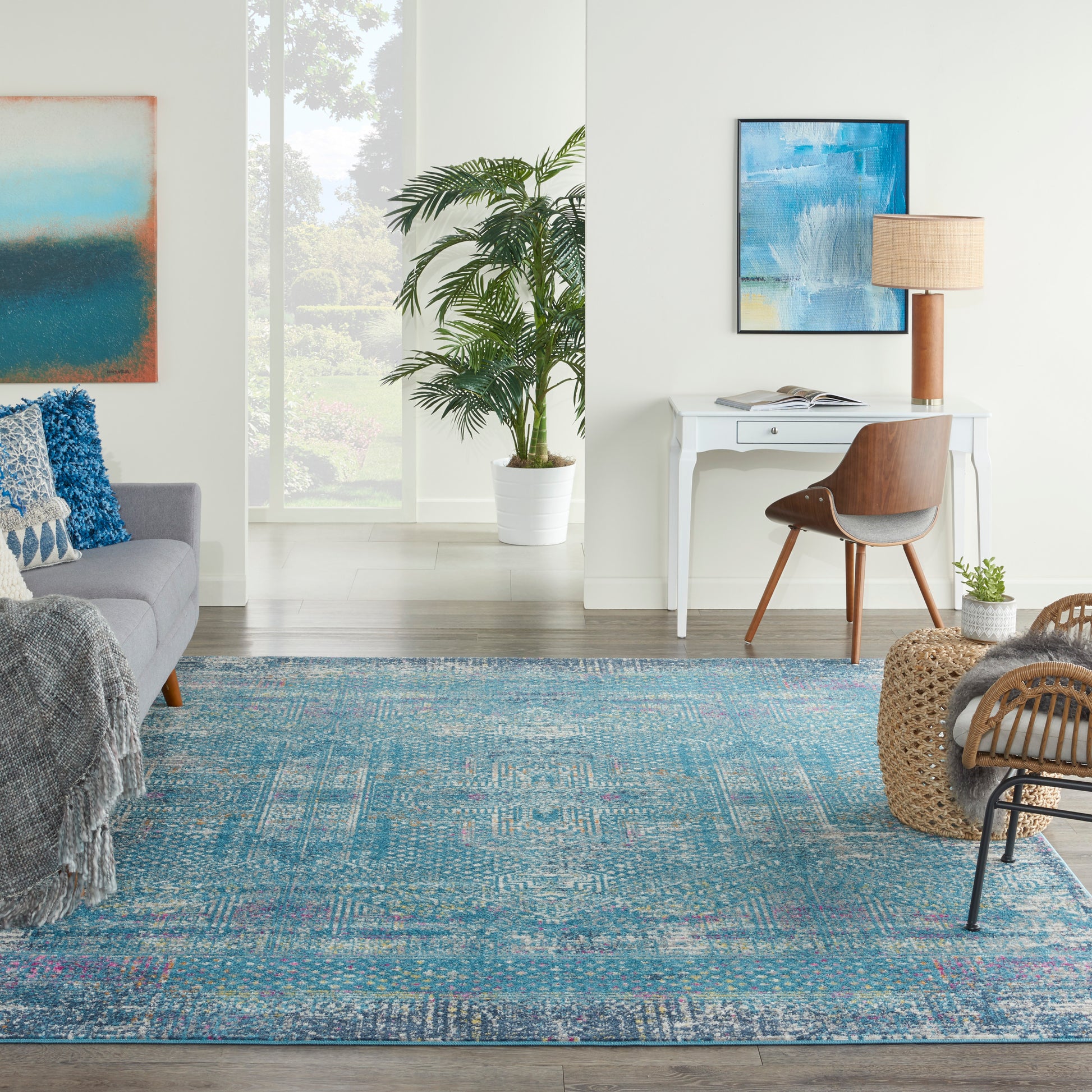 Nourison Home Passion  Blue  Transitional
