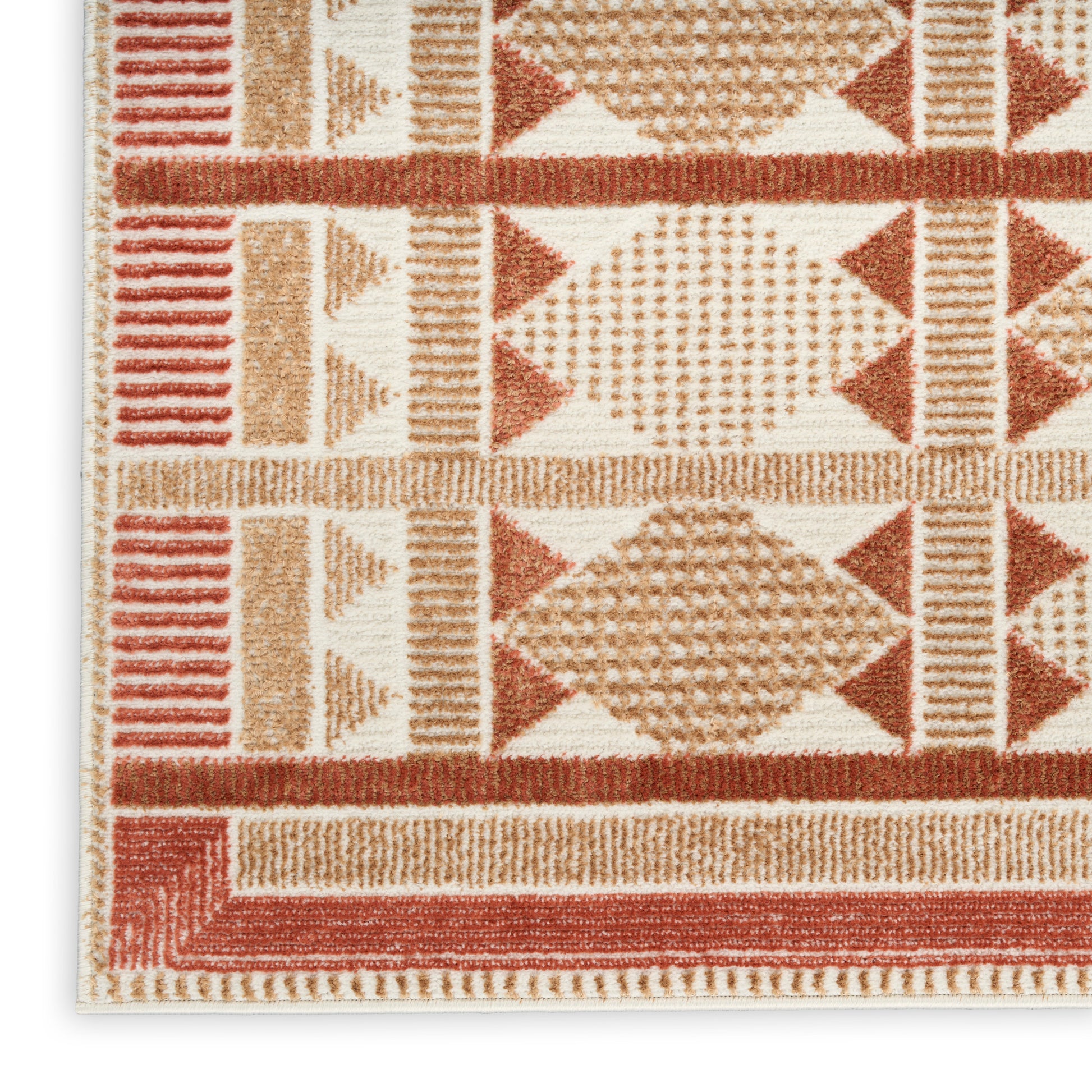 Nourison Home Nordic  Rust  Contemporary