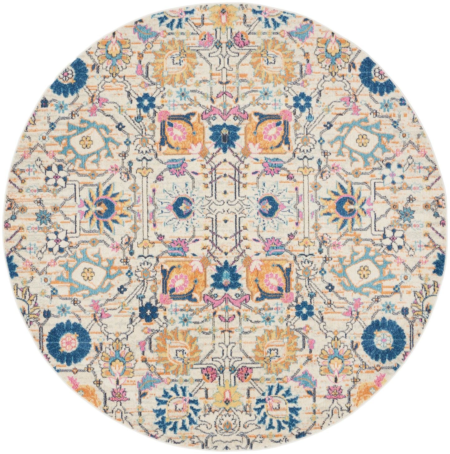 Nourison Home Passion PSN01 Ivory Multicolor Transitional Power-loomed Rugs