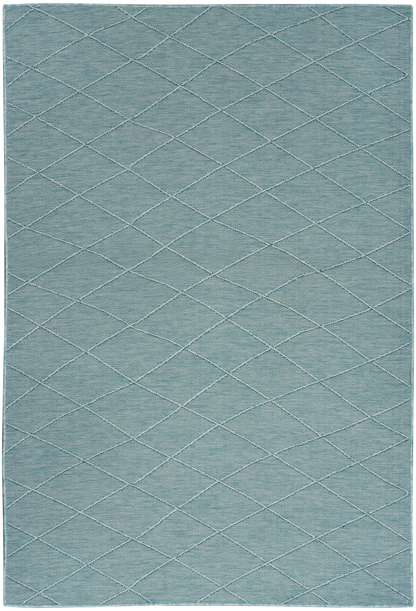 Nourison Home Washable Solutions WSL01 Aqua Contemporary Power-loomed Rug