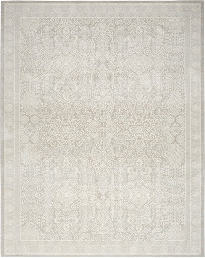 Nourison Home Eco Cycle ECY01 Silver Ivory Traditional Loom-woven Rug
