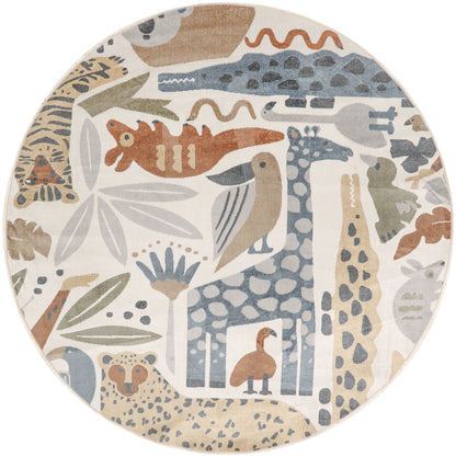 Nourison Home Astra Machine Washable ASW01 Ivory Contemporary Power-loomed Rug