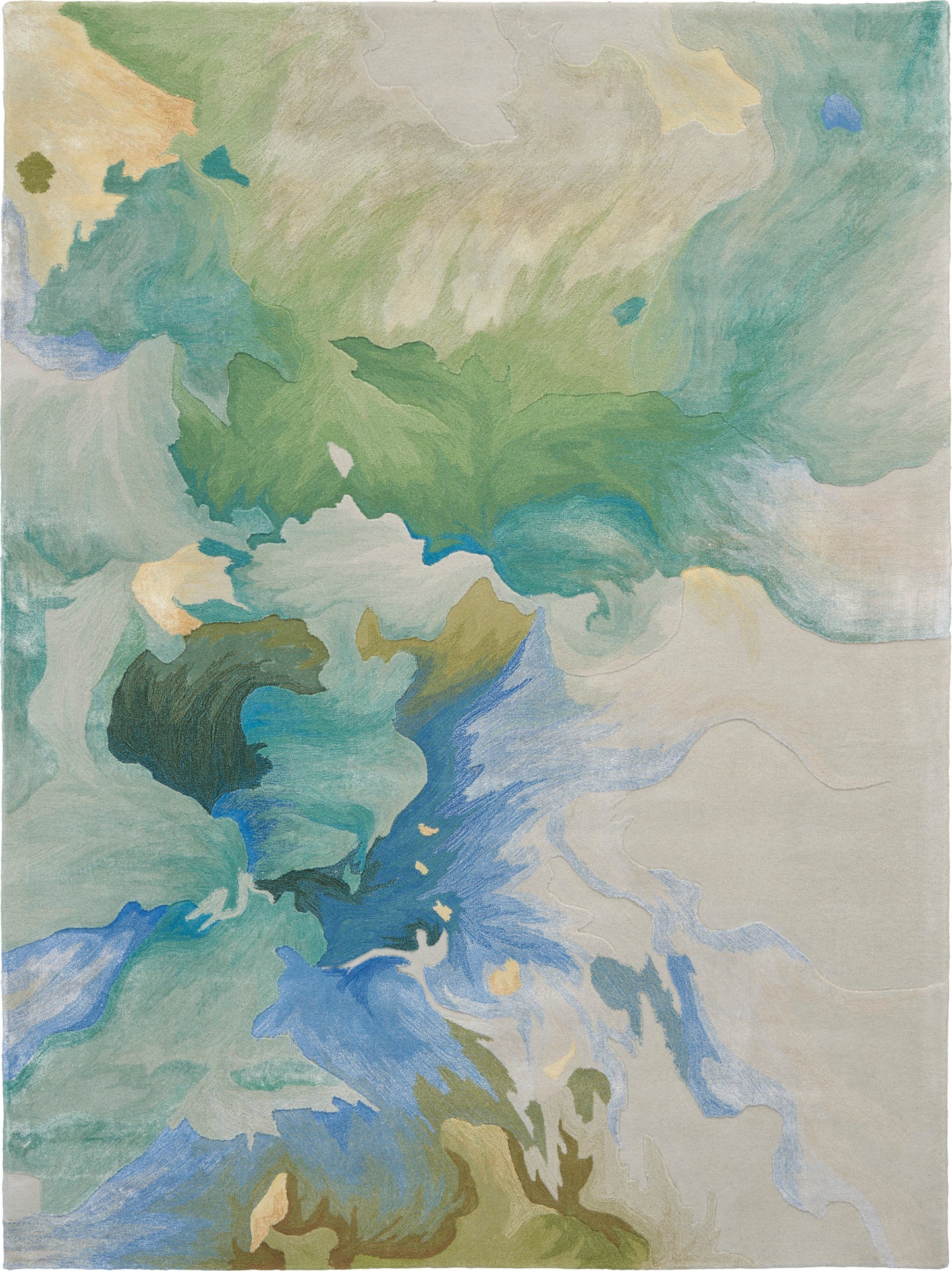 Nourison Home Prismatic PRS16 Seafoam Contemporary Hand Tufted Rug