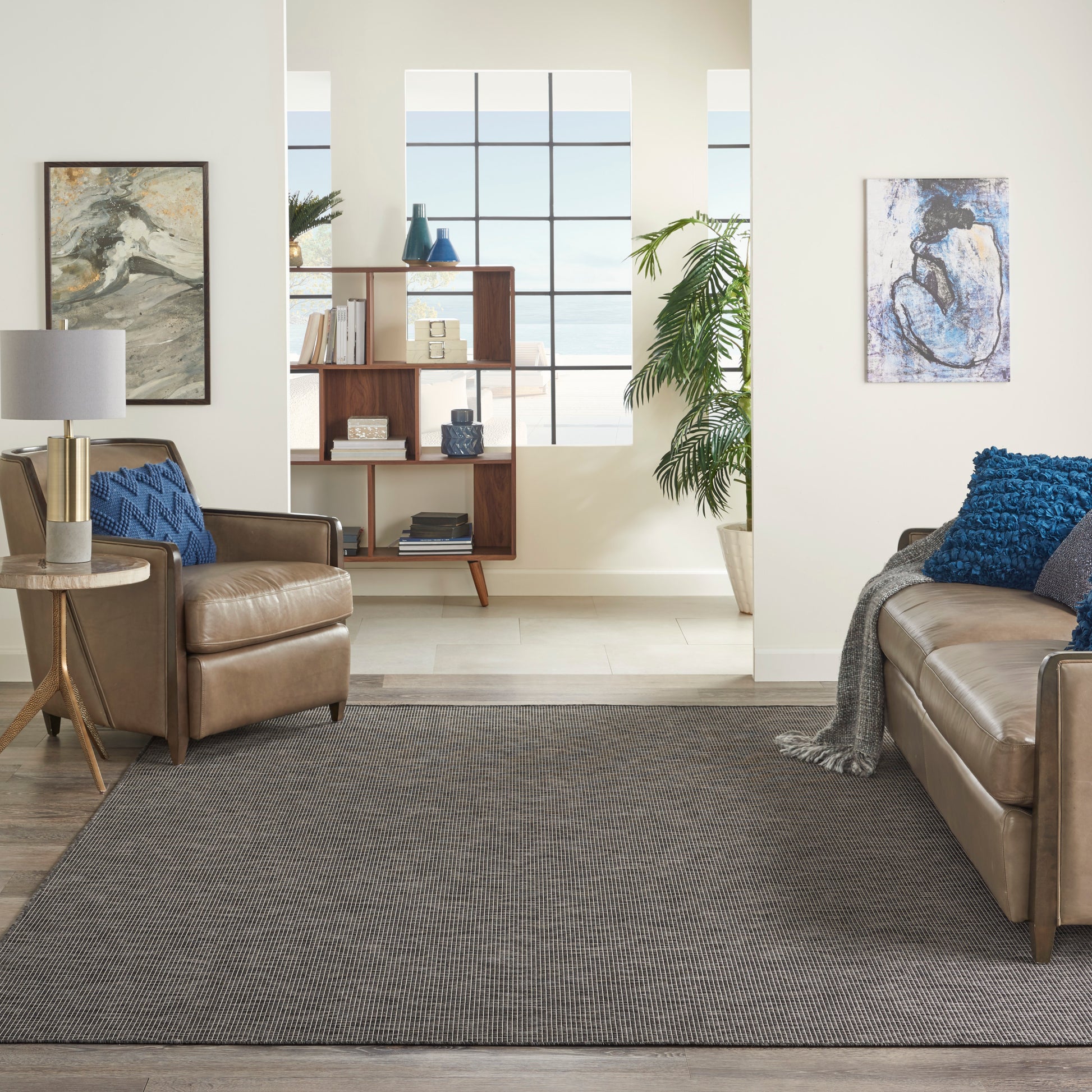 Nourison Home Positano  Charcoal  Contemporary