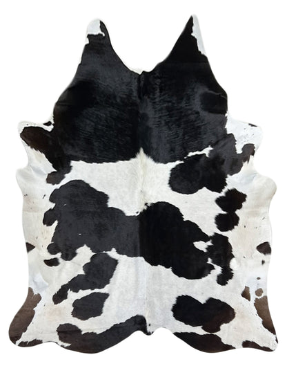 Artisan Claire 5556 Black White Hair on Hide Cowhide Shape Rug