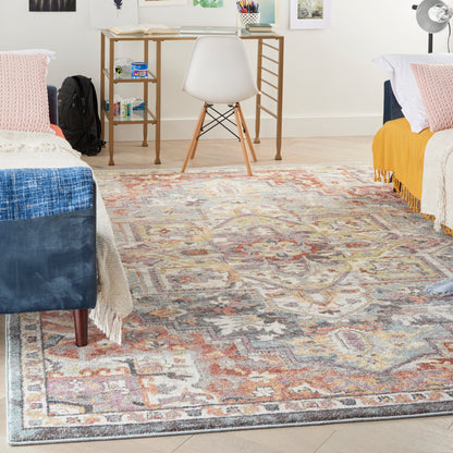 Nourison Home Soraya  Blue Multicolor  Traditional