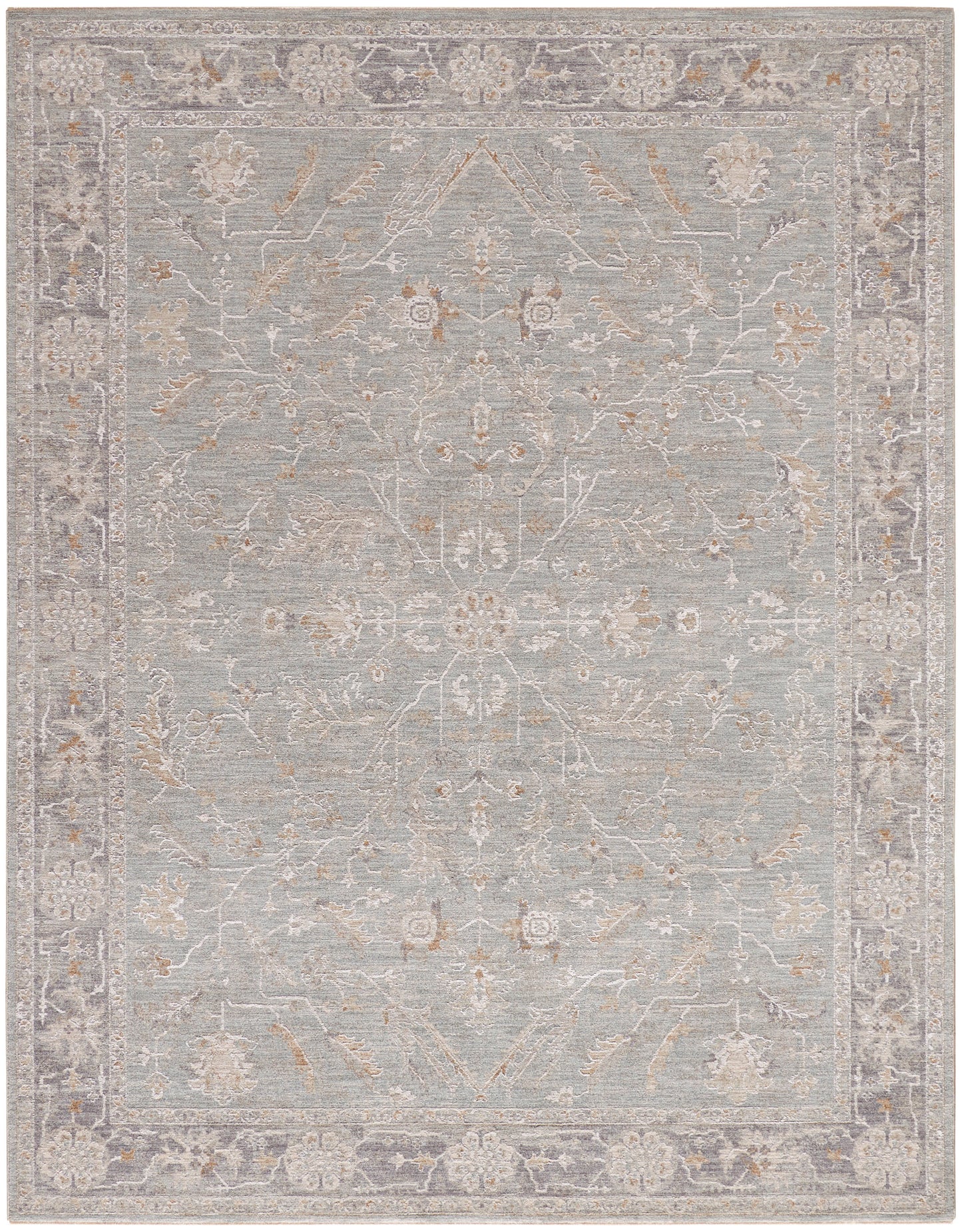 Nourison Home Infinite IFT01 Blue Ivory Traditional Power-loomed Rug