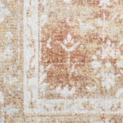 Nourison Home Astra Machine Washable  Rust Multicolor  Traditional