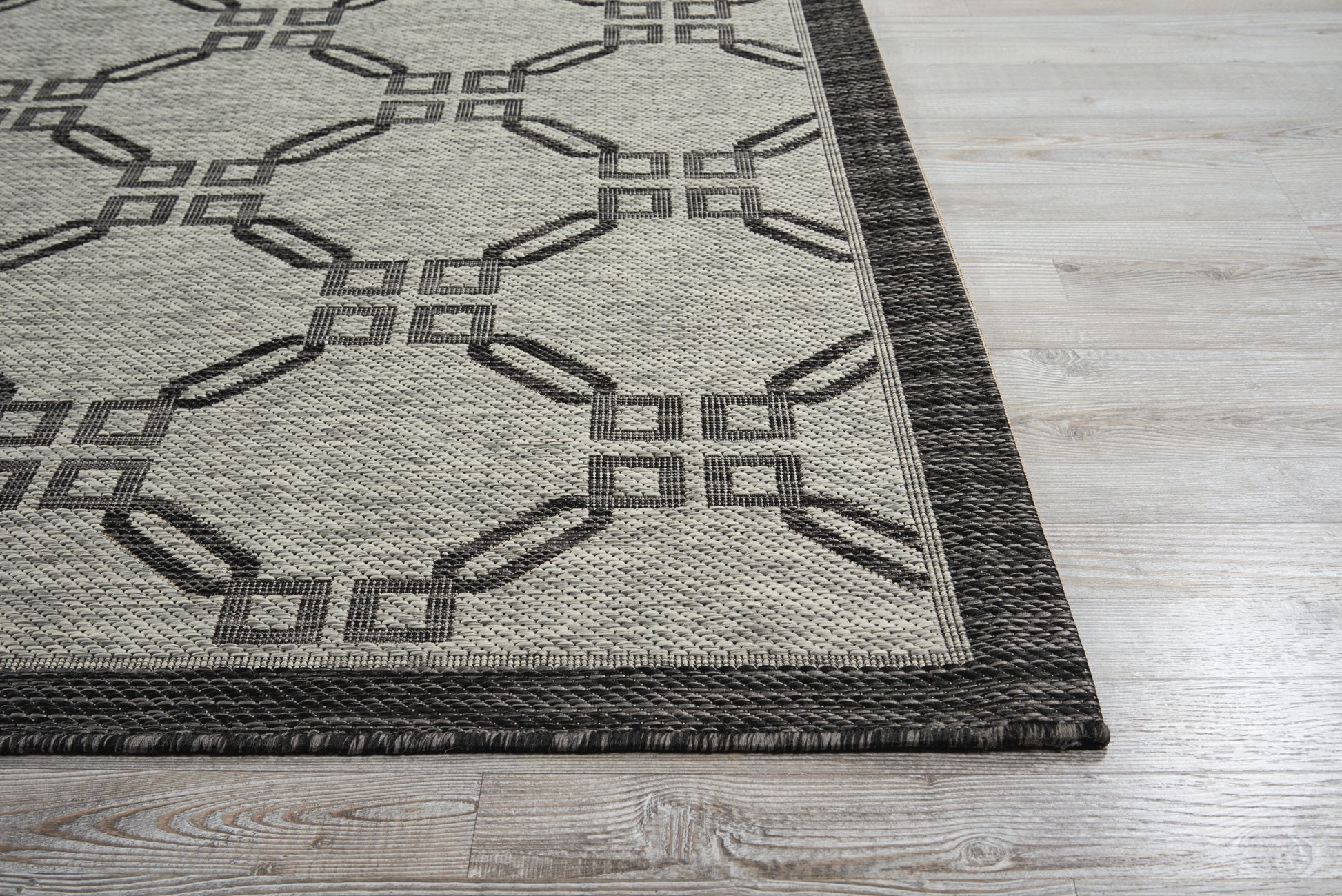 Nourison Home Country Side  Ivory Charcoal  Transitional