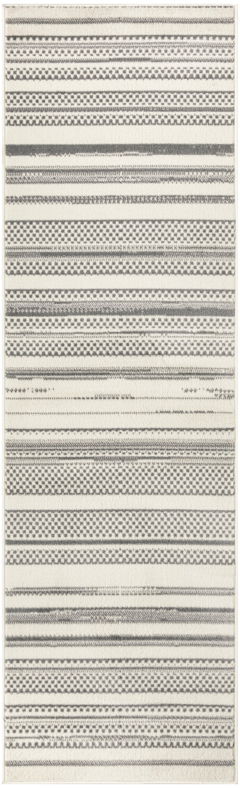 Nourison Home Grafix GRF41 Ivory Grey Contemporary Power-loomed Rug
