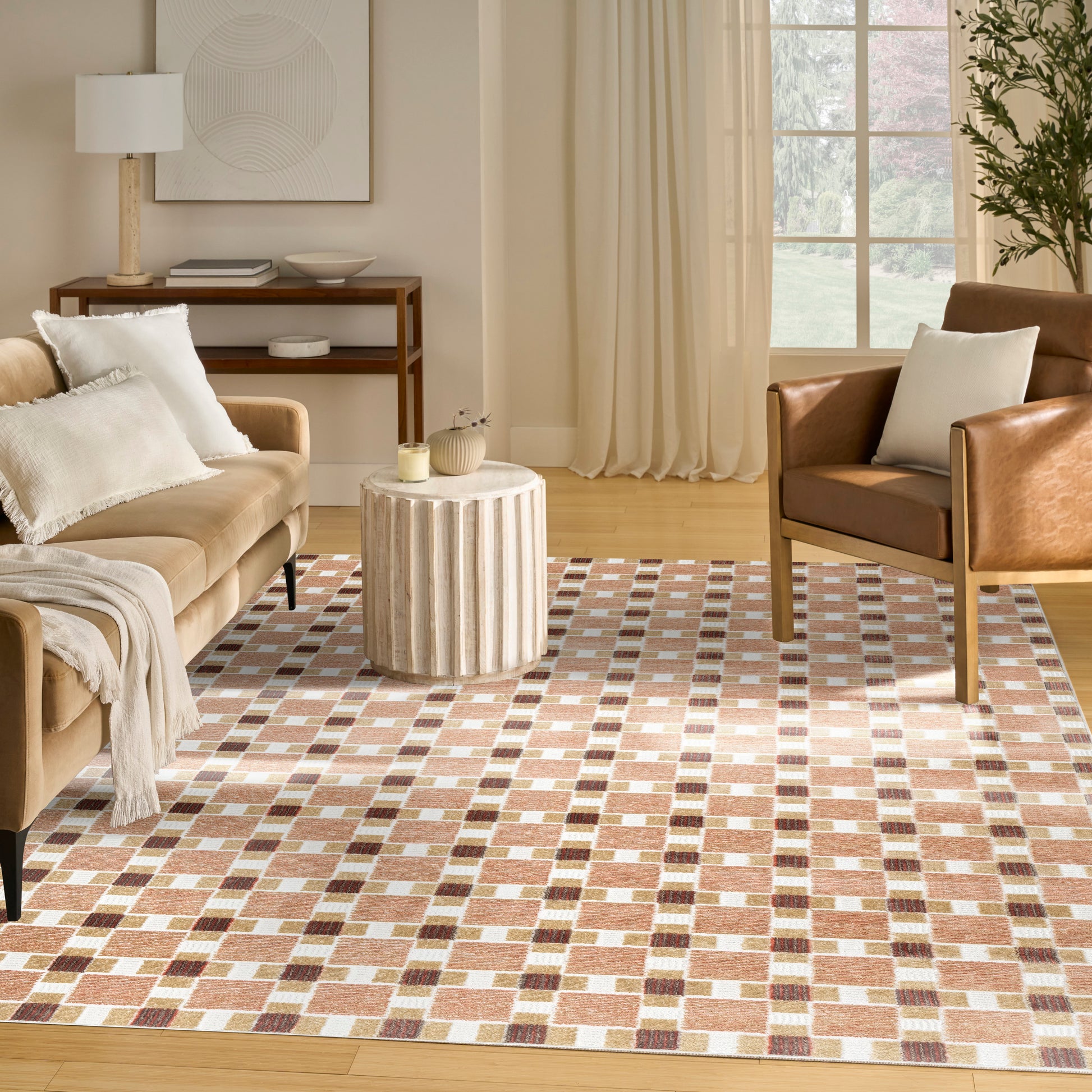 Nourison Home Nordic  Rust  Contemporary