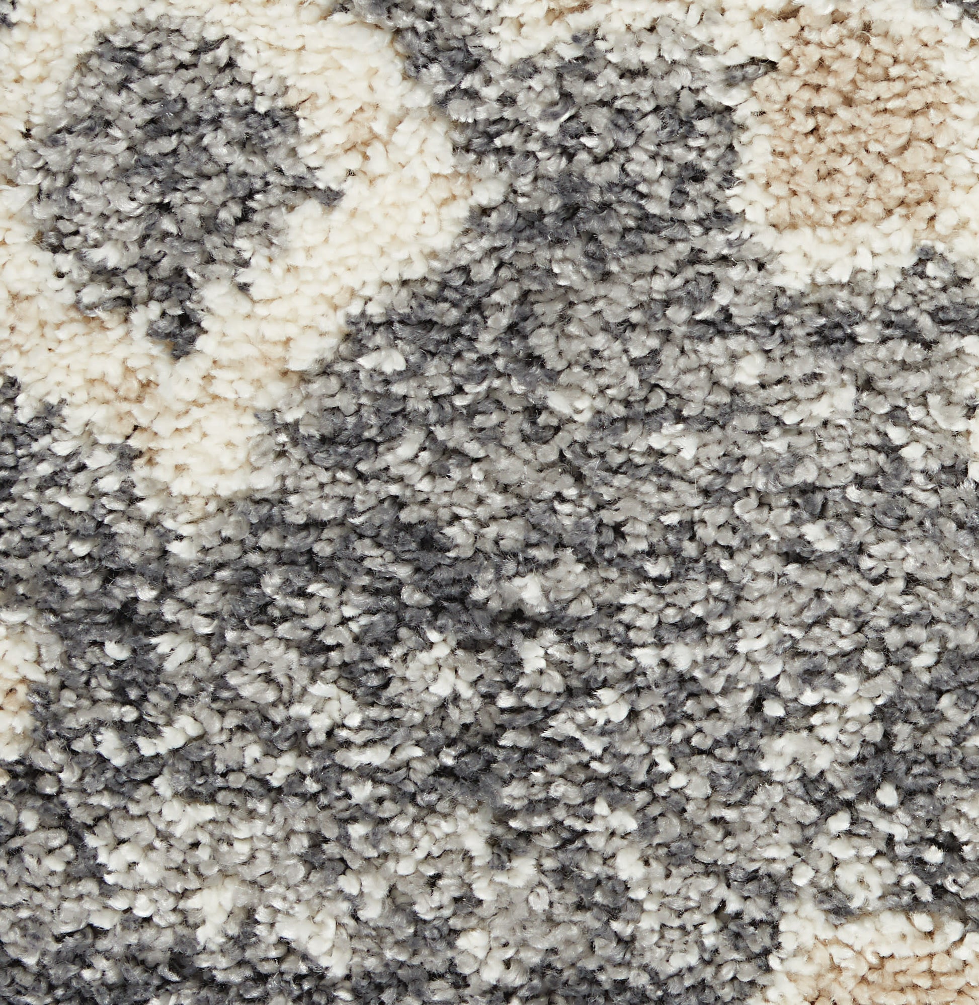 Nourison Home Oslo Shag  Grey Ivory  Contemporary