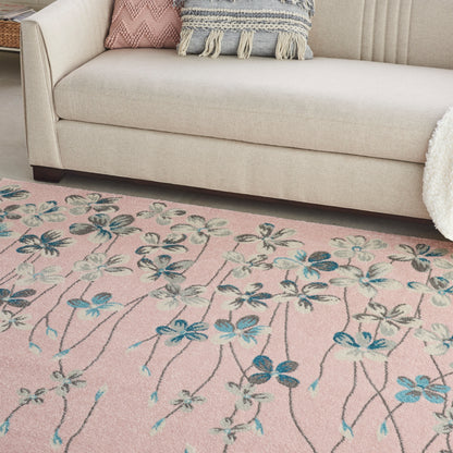 Nourison Home Tranquil  Pink  Contemporary