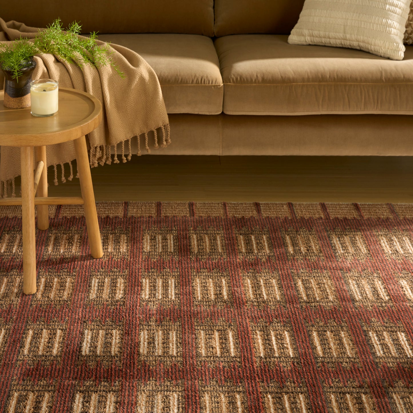 Nourison Home Nordic  Rust  Contemporary