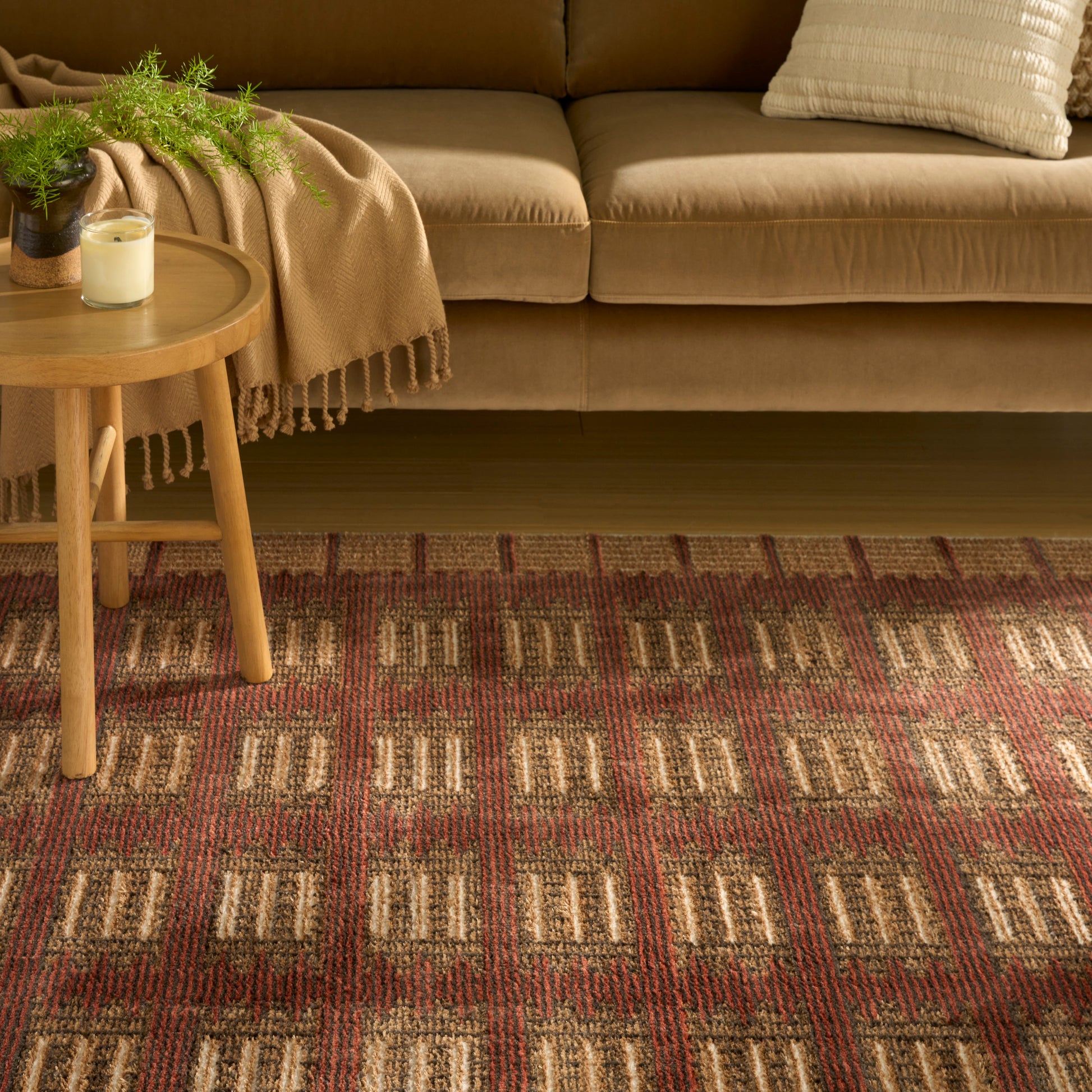 Nourison Home Nordic  Rust  Contemporary