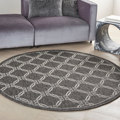 Nourison Home Country Side  Charcoal  Transitional