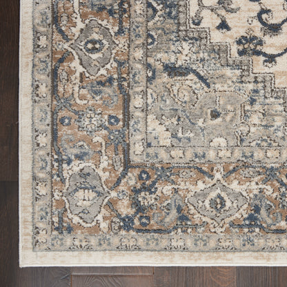 Nourison Home Quarry  Ivory Grey  Transitional