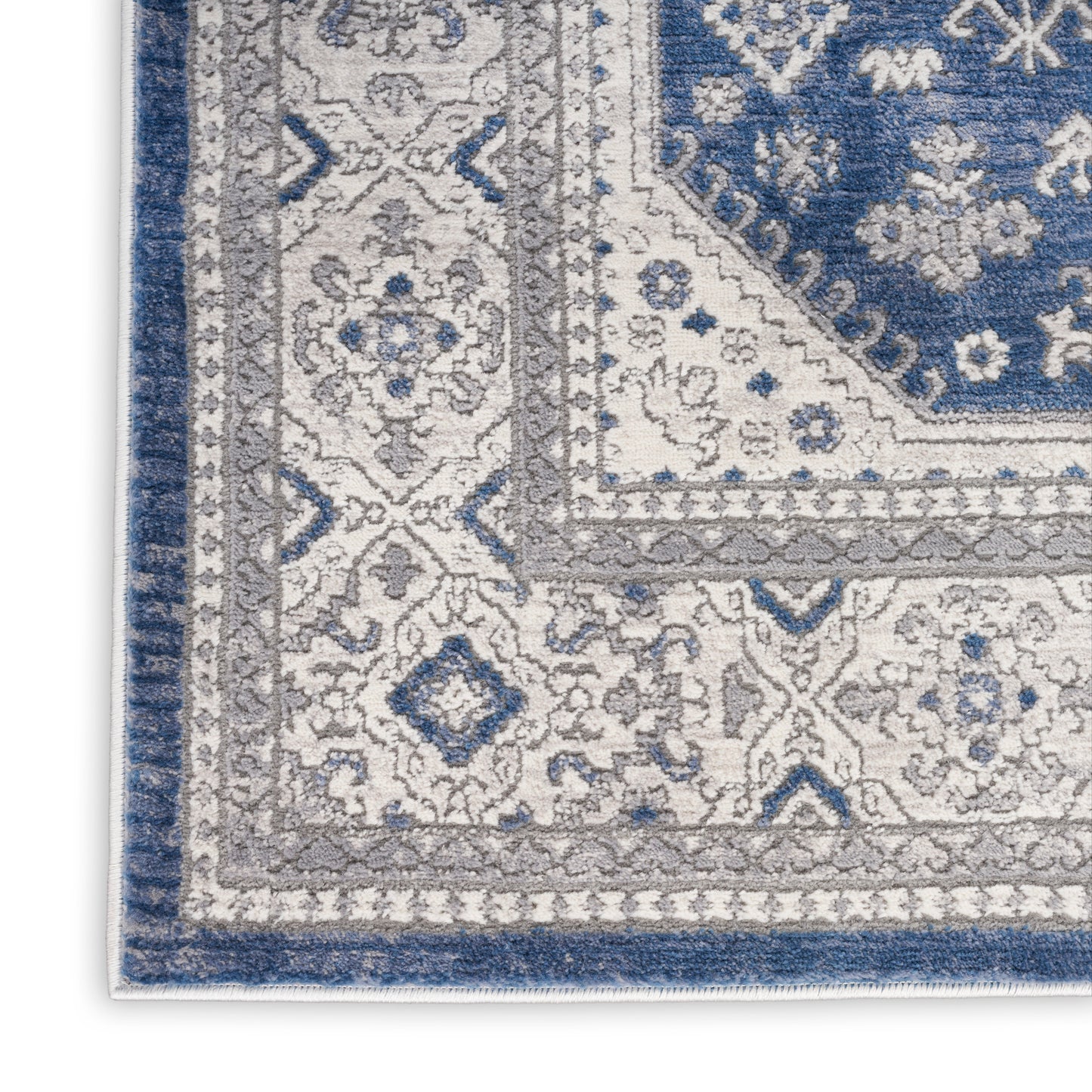 Nourison Home Series 4  Grey Navy  Traditional