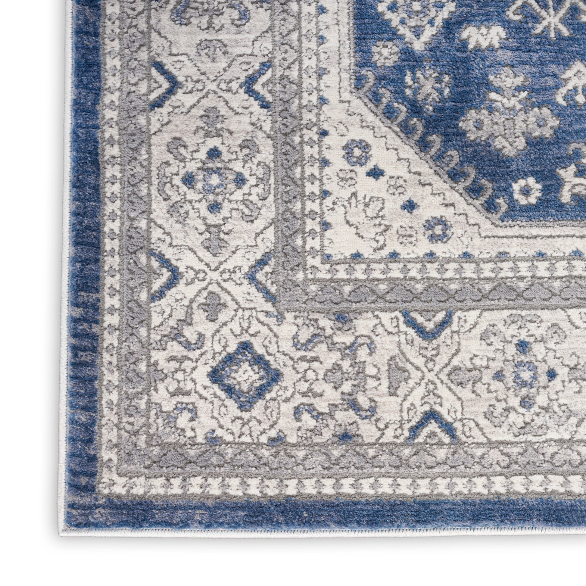 Nourison Home Series 4  Grey Navy  Traditional