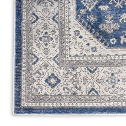 Nourison Home Series 4  Grey Navy  Traditional