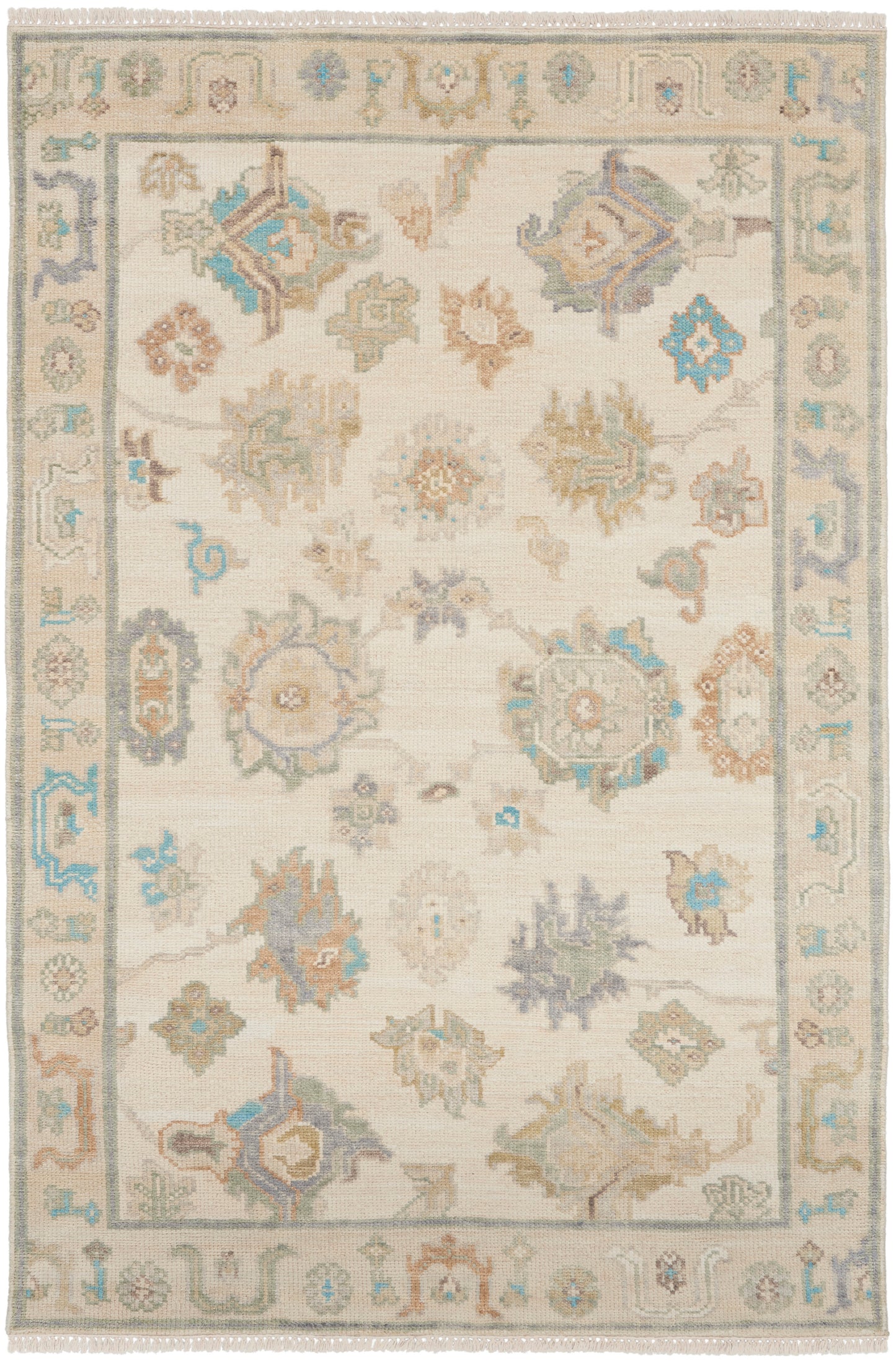 Nourison Home Odessa ODS06 Ivory Multicolor Traditional Knotted Rug