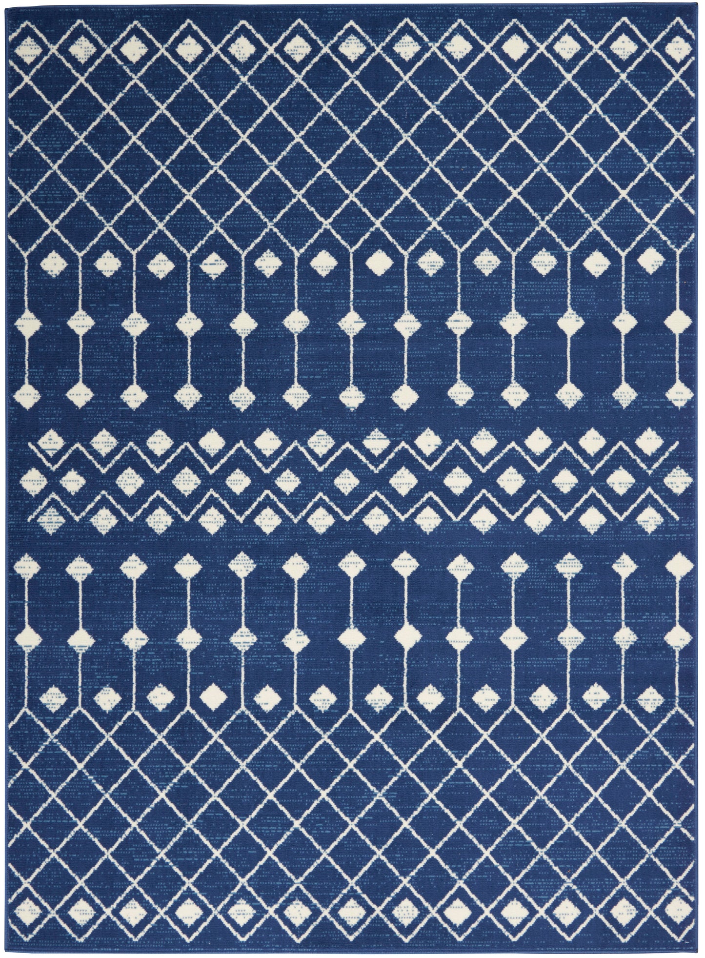 Nourison Home Grafix GRF37 Navy Transitional Power-loomed Rug