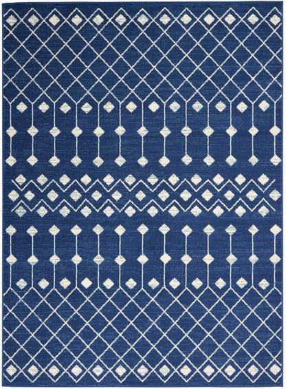 Nourison Home Grafix GRF37 Navy Transitional Power-loomed Rug