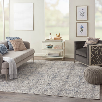 Nourison Home Royal Terrace  Beige Blue  Contemporary