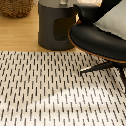 Nourison Home Nordic  Ivory Black  Contemporary