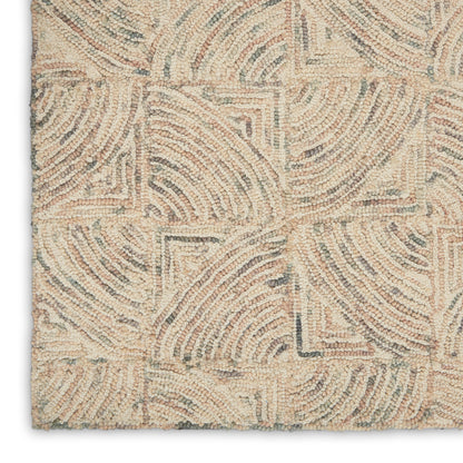 Nourison Home Interlock  Ivory Multi  Contemporary