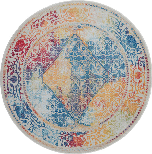 Nourison Home Ankara Global  Ivory Multicolor  Transitional