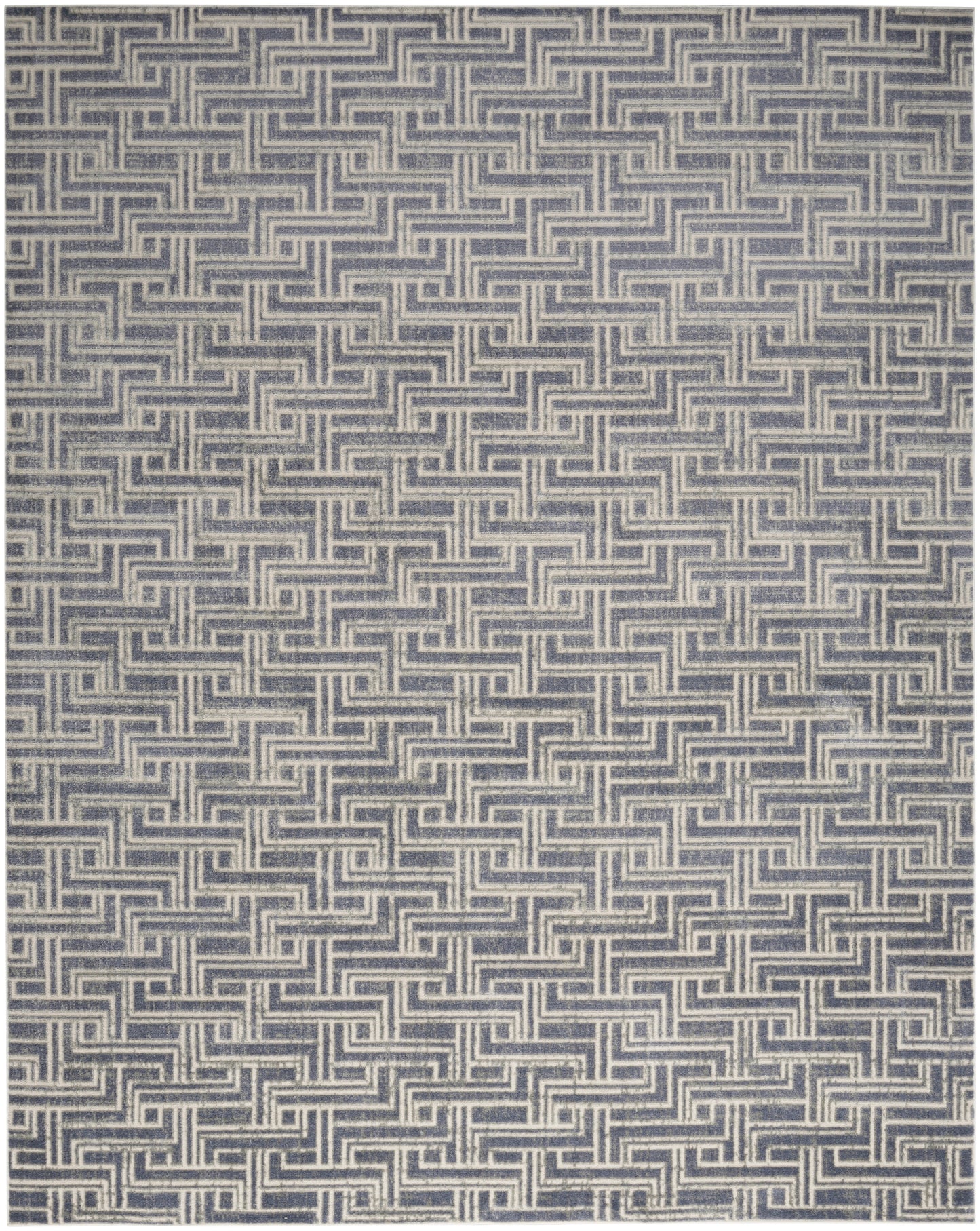 Nourison Home Serenity Home SRH04 Blue Ivory Transitional Loom-woven Rug