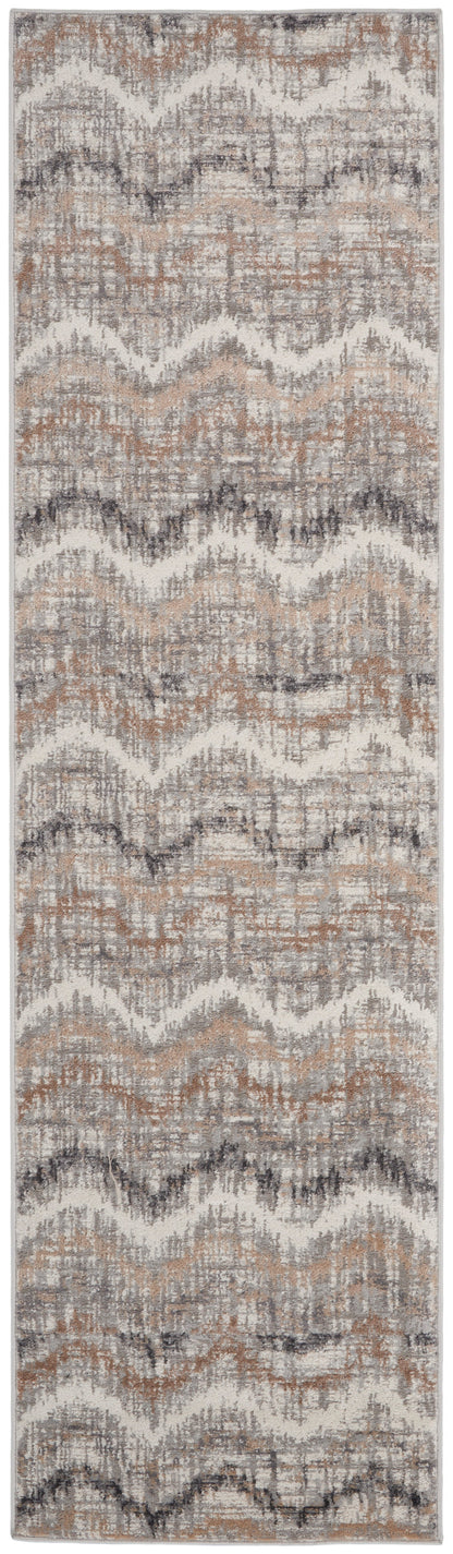 Nourison Home Elation ETN04 Grey Ivory Contemporary Power-loomed Rug