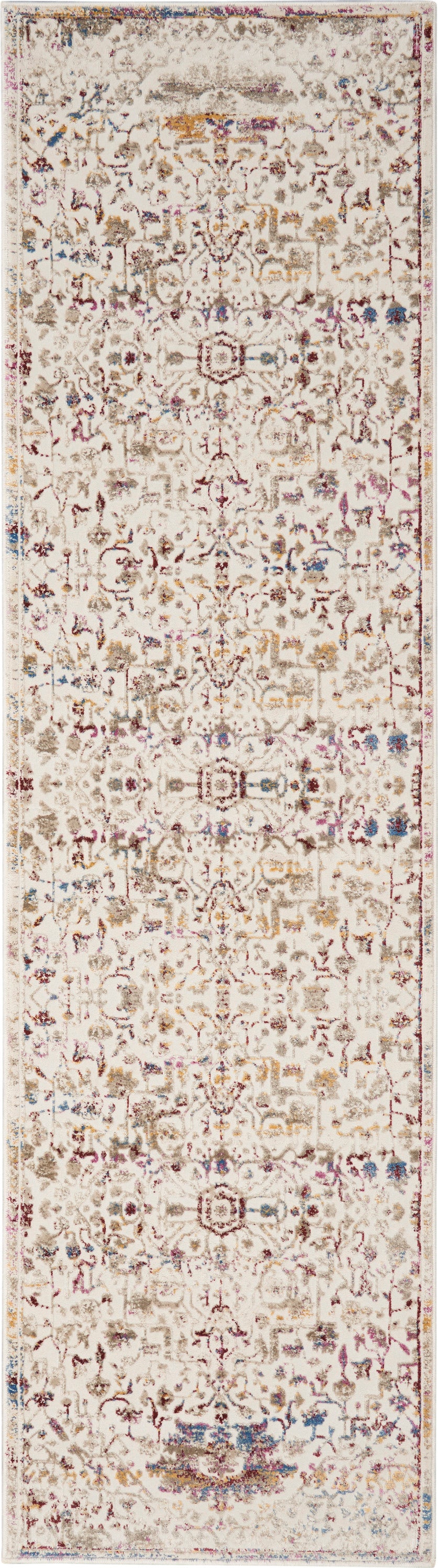 Nourison Home Melody MEL03 Ivory Multicolor Traditional Power-loomed Rug