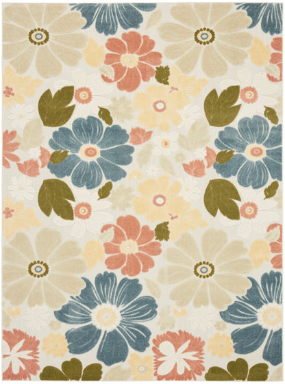 Nourison Home Aloha ALH42 Multicolor Contemporary Power-loomed Rugs